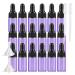 BPZXL 20 pieces empty 3ml purple glass pipette bottle small amber purple purple glass bottle sample glass pipette dripping bottle for aromatherapy essential oils