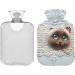 Naanle Cute 3D Cat Hot Water Bottle - 1L Transparent Heat Bottle for Back Pain Relief & Neck Therapy | Hand & Foot Warmer - Buy Online on GoSupps.com