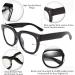 FEISEDY Retro Square Blue Light Blocking Reading Glasses - Thick Frame Anti Glare Digital Eyestrain Reader B2523 Black 1.75x - International Shipping Available - Buy Online on GoSupps.com