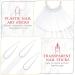Beaupretty Stiletto Nail Sticks - 100pcs Fan-shaped Nail Display Tips with Metal Ring (Transparent) - Buy Online on GoSupps.com