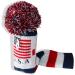 CRAFTSMAN GOLF US Flag Knit Pom Pom Driver Fairway Wood Headcover - White/Blue/Red - 1pc #5 Wood Cover - Buy Online on GoSupps.com