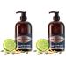 King C. Gillette Nettoyant Pour La Barbe Et Le Visage L Eau De Coco L Huile D Argan Et L Huile D Avocat 350 ml (Lot de 2)