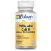 SOLARAY SOLARAY Vitamin C & D 1000 mg C & 50 mcg D suitable for vegetarians Vegcaps 200 g 60 units