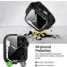 Goton Waterproof 2-in-1 Case for Apple Watch Series 8 & 7 - 45mm Screen Protector - 360 Protective Glass Cover - Black - Buy Online on GoSupps.com