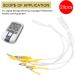 20pcs / Bag TENS Wire Cable Electrode Lead Wires Clip Electrode Lead Wires Cable TENS Wires Electrode Wires for TENS Unit Electrodes Lead Wires for TENS - Buy Online on GoSupps.com