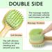2 in 1 Bath Brush and Shampoo Brush for Shower - Dual-Sided Long Handle Back Scrubber and Body Exfoliator in Green - Buy Online on GoSupps.com