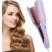 Electric Curling Wand - Portable Curling Iron Crimper | 32mm Temperature Adjustable Wave Heated Iron Volumizing Curling Wand | Portable Hairstyle Iron For Colleague Dorm Home Travel And Salon C: Purple Us Standard - Buy Online on GoSupps.com