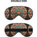 Buy Medallion Multi Print Unisex Sleep Eye Mask - Soft Comfort Eye Shade for Travel Yoga & Shift Work - Black - Buy Online on GoSupps.com
