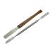 Set of 2 fine cement spatulas - plaster spatulas - gel spatulas - stainless steel spatulas and spatulas with wooden handles