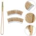 Mipcase 3 Sets Bird Cage Cleaning Brush Metal Handle Metal Practical Cage Brush Household Pet Bird 24X3X2CMx3pcs Curved Headx3pcs - Buy Online on GoSupps.com
