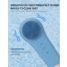 BSROLUNA 3-in-1 Silicone Face Brush for Cleansing & Exfoliating - Sonic Facial Scrubber in MistyBlue - Buy Online on GoSupps.com