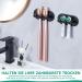 Premium Stainless Steel Split Brush Holder | Wall-Mounted Toothbrush Organizer | Black Electric Toothbrush Bracket for Bathroom - Buy Online on GoSupps.com