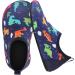 JIASUQI Kids Water Shoes | Quick Dry Barefoot Aqua Socks for Beach & Pool | Navy Dinosaur Design | Sizes 3.5/4.5 UK - Buy Online on GoSupps.com