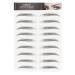 Eyebrow Tattoo Sticker  Hair-Like Authentic Eyebrows  Long Lasting Waterproof Natural False Eyebrows Makeup Sticker for Women Girls(BLACK-05)