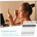 LALADEFIEE 20 Pcs Lying Silkworm Eyeliner Makeup Eyeshadow Waterproof Eye Liner Pencil Gel White Wooden Pole - Buy Online on GoSupps.com