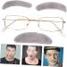 Buy COOPHYA Grandfather Costume Glasses & Accessories - Self-Adhesive Eyebrows False Beard Gray Mustache for Adults | Funny Grandpa Costume - Buy Online on GoSupps.com
