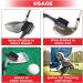 BuddyBirdie Retractable Golf Club Brush - Double Brush, Groove Cleaner, Black - Buy Online on GoSupps.com