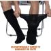 Buy Bulinlulu Extra Wide Diabetic Socks - 4 Pairs Hospital Socks for Swollen Feet Lymphedema & Edema - One Size Fits All - Black - Buy Online on GoSupps.com