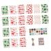 OSOLADY 1 Set Christmas Bag Advent Bags Candy Pockets with Clips Christmas Advent Calendar Bags Linen