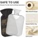 Naanle African Elephant Hot Water Bottle | 1L Transparent Heat Bottle for Warm & Cold Therapy | Ideal for Pain Relief for Hands Feet & Bed - Buy Online on GoSupps.com