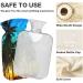Naanle 2L Hot Water Bottle with Lid - Coconut Palms | Transparent Hot Water Bottle for Menstrual Cramps Relief & Heat Therapy - Buy Online on GoSupps.com