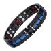 IONICO Magnetic Bracelet for Women | Magnetic Bracelets for Men | Mens Strength Bracelet | Magnet Bracelet for Women Arthritis with Adjustable Length with Sizing Tool (Black-Blue)