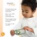 BooginHead 100% Food Grade Silicone Link Baby Teether - Sage Green - Buy Online on GoSupps.com