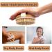 2 in 1 Wood Lymphatic Drainage Dry Brush Massage Tools Kit - Wooden Therapy Paddle for Body - Maderoterapia Kit - Shower Brush for Cellulite - Best Body Brushing Tool - Buy Online on GoSupps.com