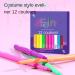 Eye-liner liquide color eye-liner color | Liner liquide fluorescent UV 12 couleurs imperm able s chage rapide - Accessoires de festival hautement pigment s et durables pour les festivals de musiqu - Buy Online on GoSupps.com