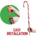 Prextex 12 Christmas Candy Cane Pathway Lights - Indoor/Outdoor Use - Light Up Walkway Decor (2 Sets of 6, 17 Inches Tall) - Buy Online on GoSupps.com