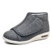 Winter Fleece Diabetic Shoes for Women Warm Wide Width Diabetic Sneakers Adjustable Edema Shoes for Arthritis Swollen Feet (Color : Gris Size : 12)