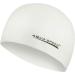 Aqua Speed Super-Stretch Bath cap for women & men + incl. E-book |Swimming cap |Bathing support |Bathing hood |Silicone |Mega mega / white