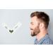 Aberlite FlexShaper - Hands-Free Beard Shaper & Neckline Guide in White - Ultimate Beard Shaping Template for Precise Trimming - Lineup Stencil Kit - Buy Online on GoSupps.com