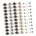 Hohopeti 40 Sets skull rivets leather rivets Retro Skull Rivet Buttons leather rivet kit shoe 3d ghost head A 2X1.5cm