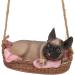 Swing Dog Garden Statue Durable Cute Ornament for Yard and Home Animal Gift (Gray) Grey - Buy Online on GoSupps.com