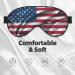 American Flag Eye Mask | Soft Adjustable Sleep Mask for Men & Women | Comfortable Nighttime Eye Covers - Buy Online on GoSupps.com