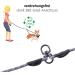 Floxic Dew Double Dog Leash - Reflective Stretchable & Hog-Free for Small to Medium Dogs - Gray/Orange 8mm - Perfect Coupling Leash for 2 Dogs - Buy Online on GoSupps.com