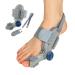 Bunion Corrector for Men and Women Big Toe Adjustable Knob Bunion Fix Splint for Bunion Relief Hallux Valgus Toe Straightener Device with Silicone Bunion Pad Suitable for Left/Right Feet Gray