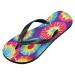 Mnsruu Round Tie Dye Flip Flops - XXL for Women & Men | Perfect for Home Hotel Spa & Travel - Comfortable & Stylish Footwear - Buy Online on GoSupps.com
