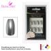 Bling Art Silver Metallic Ballerina Coffin False Nails - 24 Long Artificial Tips with Glue | International Shipping Available - Buy Online on GoSupps.com