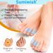Sumiwish Pinky Toe Separator & Protectors - 10 Pack Gel Toe Protectors for Overlapping & Curled Toes - Small Toe Separator for Friction Relief - Comfort & Blister Prevention - Blue - Buy Online on GoSupps.com