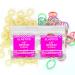 Latex bands 2 pieces 0.3 cm medium-sized orthodontic rubber bands braces tooth gap manufactured in the USA size M (127.6 g) 3.2 mm medium 142 g 1/8 ''mm)