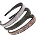 LONEEDY 2 cm wide headband with teeth for women with crystal rhinestones non-slip robust
