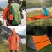 3-in-1 Outdoor Emergency Survival Kit | Heat Reflective Thermal Raincoat & Sleeping Bag Tent Set - Perfect for Camping - Orange - Buy Online on GoSupps.com