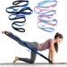 2 Pcs Yoga Strap for Stretching 10 Loops Stretching Strap for Physical Therapy Non Elastic Stretch Strap Workout Stretching out Strap for Pilates, Exercise, Dance, Gymnastics