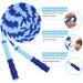 Adjustable Length Tangle-Free Beaded Jump Rope for Kids and Adults - Blue - 9.2 Feet - Buy Online on GoSupps.com