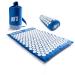 #Doyoufitness acupressure mat with pillow + carrying bag |66cm x 40cm x 2cm & 3cm x 16cm x 10cm |Ideal for massage relaxation & meditation |Relief of head neck and back pain blue