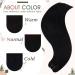 RUNATURE 40CM Real Hair Wefts Black Extensions - 100g Straight Hair for Sewing | Color #1 - Buy Online on GoSupps.com