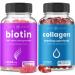 NutraChamps Biotin Gummies and Collagen Boosting Gummies 2 Pack Bundle