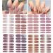 Mother's Day Gifts: 8 Sheets Elegant Nail Polish Stickers & 3 Nail Files - Nail Art Decals Strips Manicure Kits for Women and Girls (Pure Colors) - Buy Online on GoSupps.com